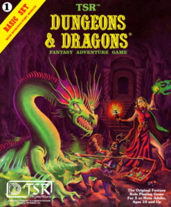 TSR Dungeons & Dragons Basic Set box cover, 1981
